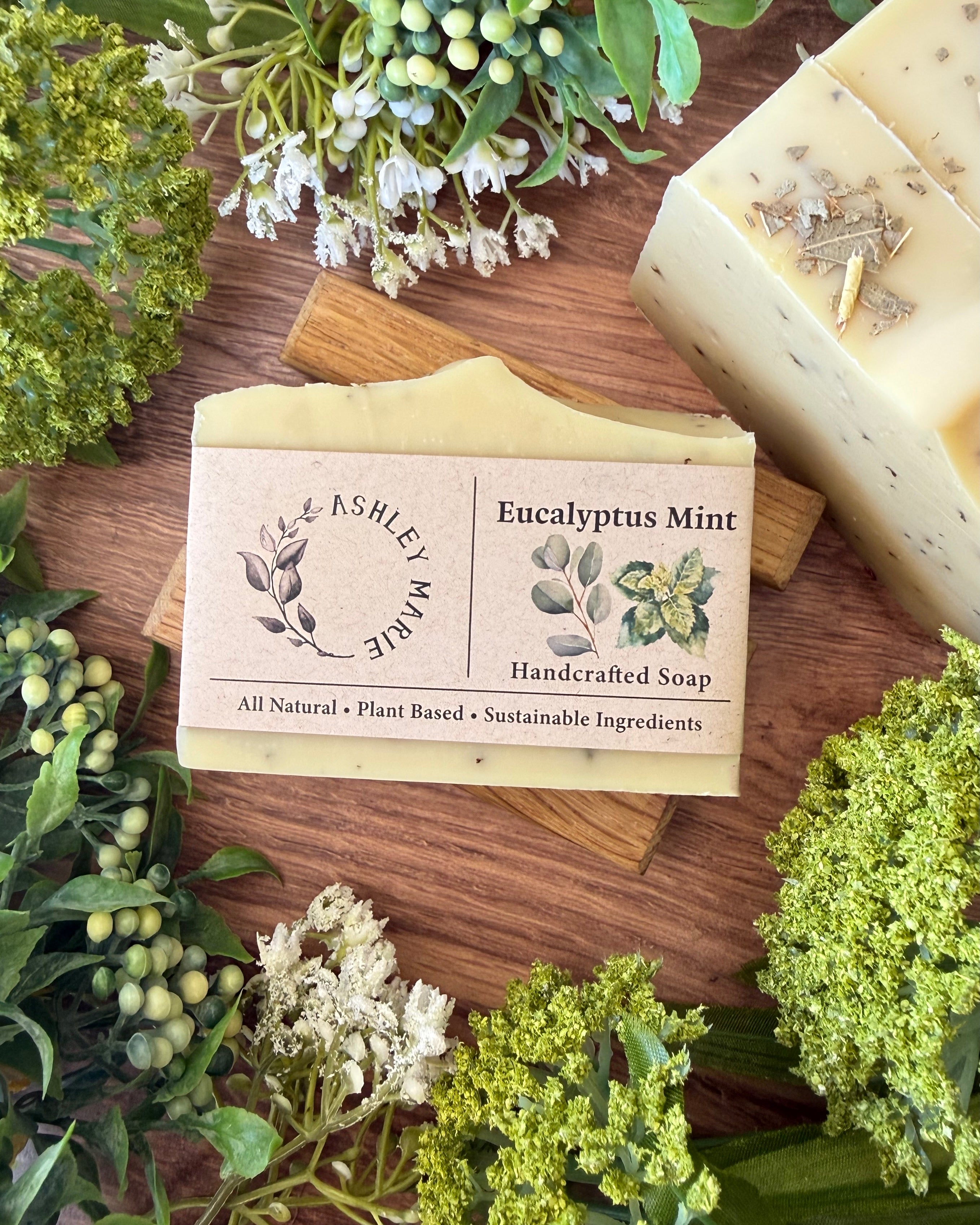 Eucalyptus Mint Soap – Refreshing Handmade Bar | Ashley Marie Soap