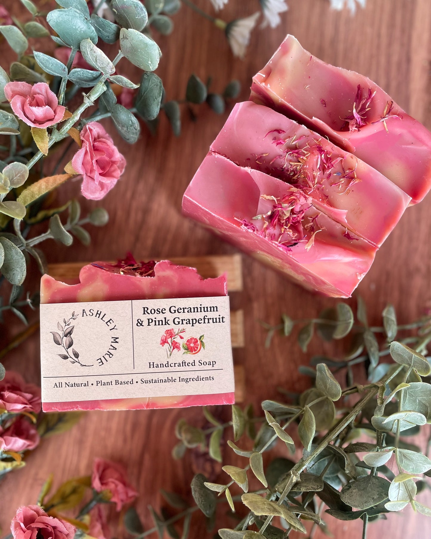 Rose Geranium & Pink Grapefruit Soap