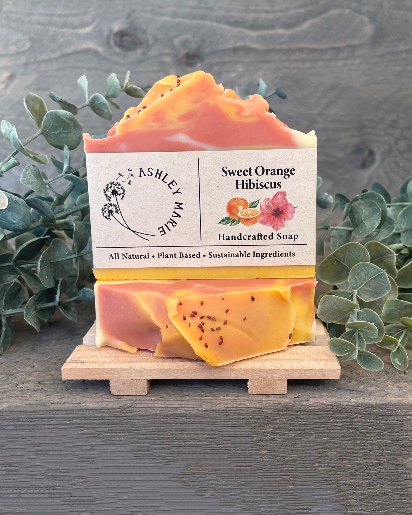 Sweet Orange Hibiscus Soap