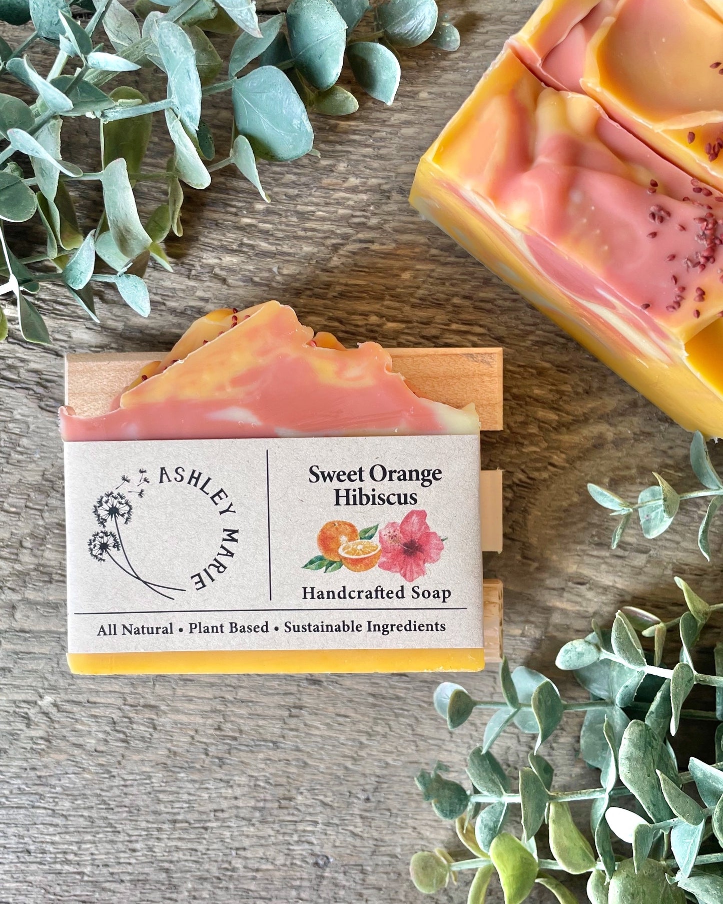 Sweet Orange Hibiscus Soap