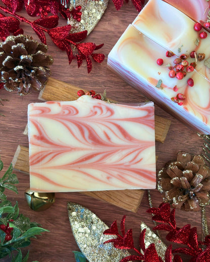Candy Cane Swirl Soap