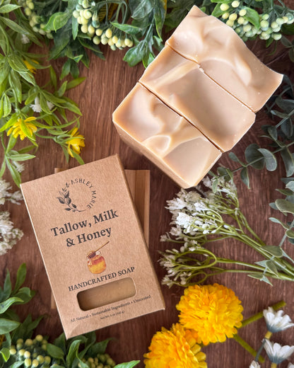 Tallow, Milk + Honey – Boxed Soap
