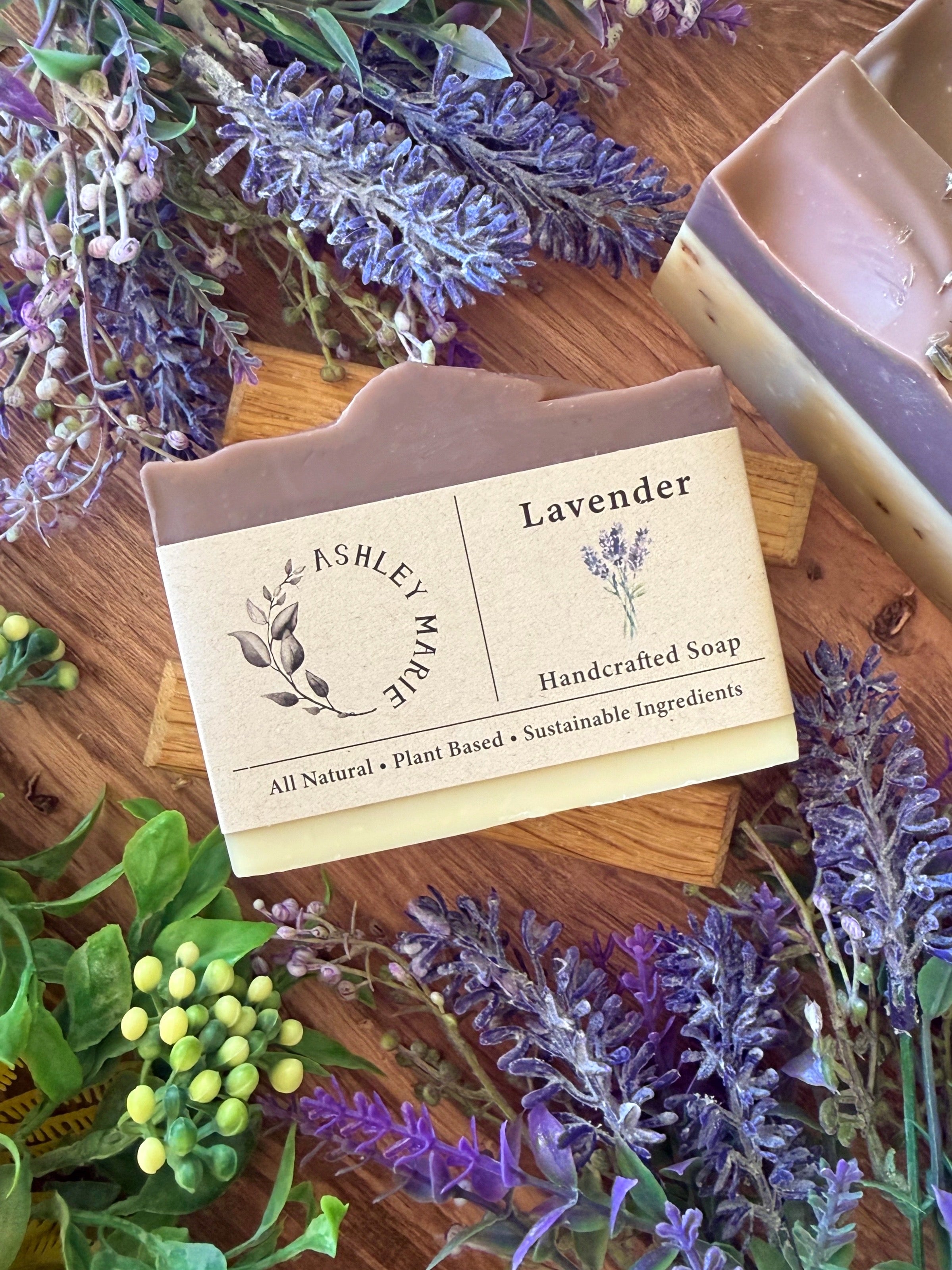 Lavender Body Bar – Relaxing Handmade Soap | Ashley Marie Soap