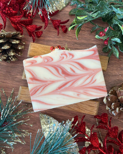 Candy Cane Swirl Soap