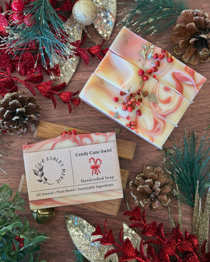 Candy Cane Swirl Soap