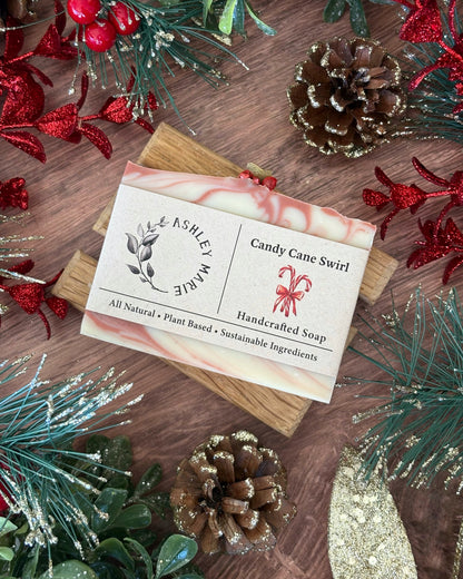 Candy Cane Swirl Soap
