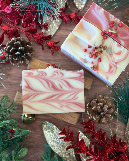 Candy Cane Swirl Soap